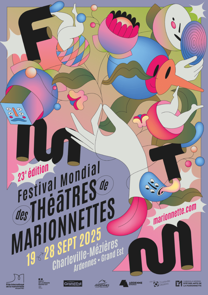 affiche fmtm festival mondial des theatres de marionnettes 2025 724x1024